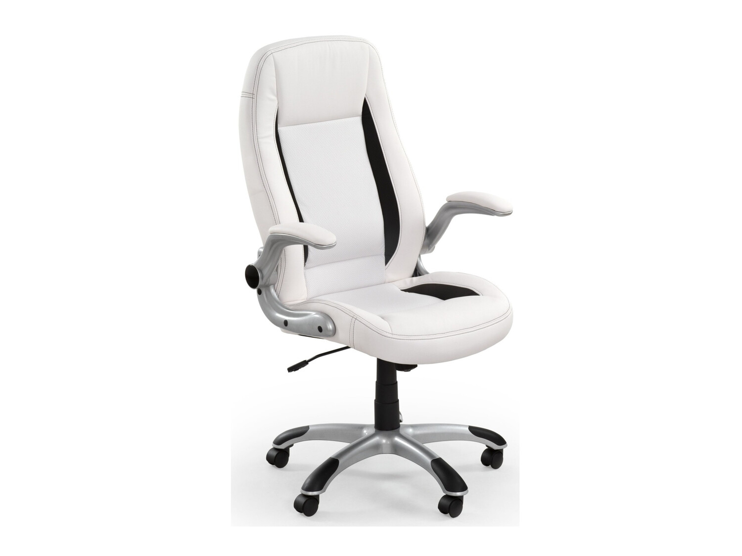 Silla de oficina Houston 569 (Blanco + Negro)