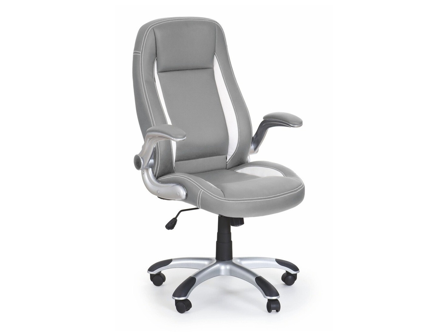 Silla de oficina Houston 569 (Gris + Blanco)