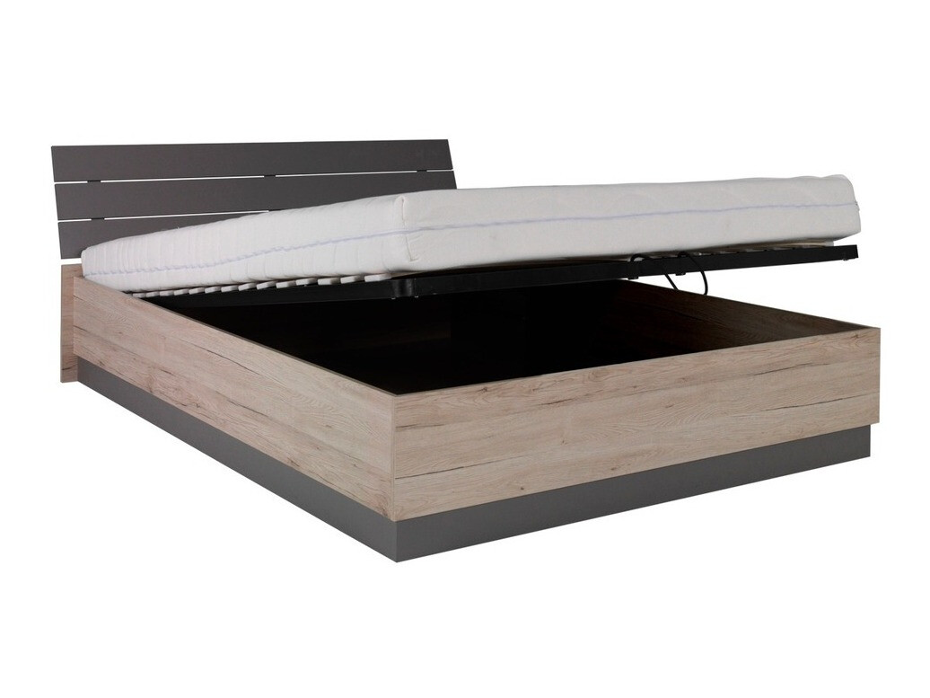 Cama Murrieta 149 (Roble sanremo + Gris)