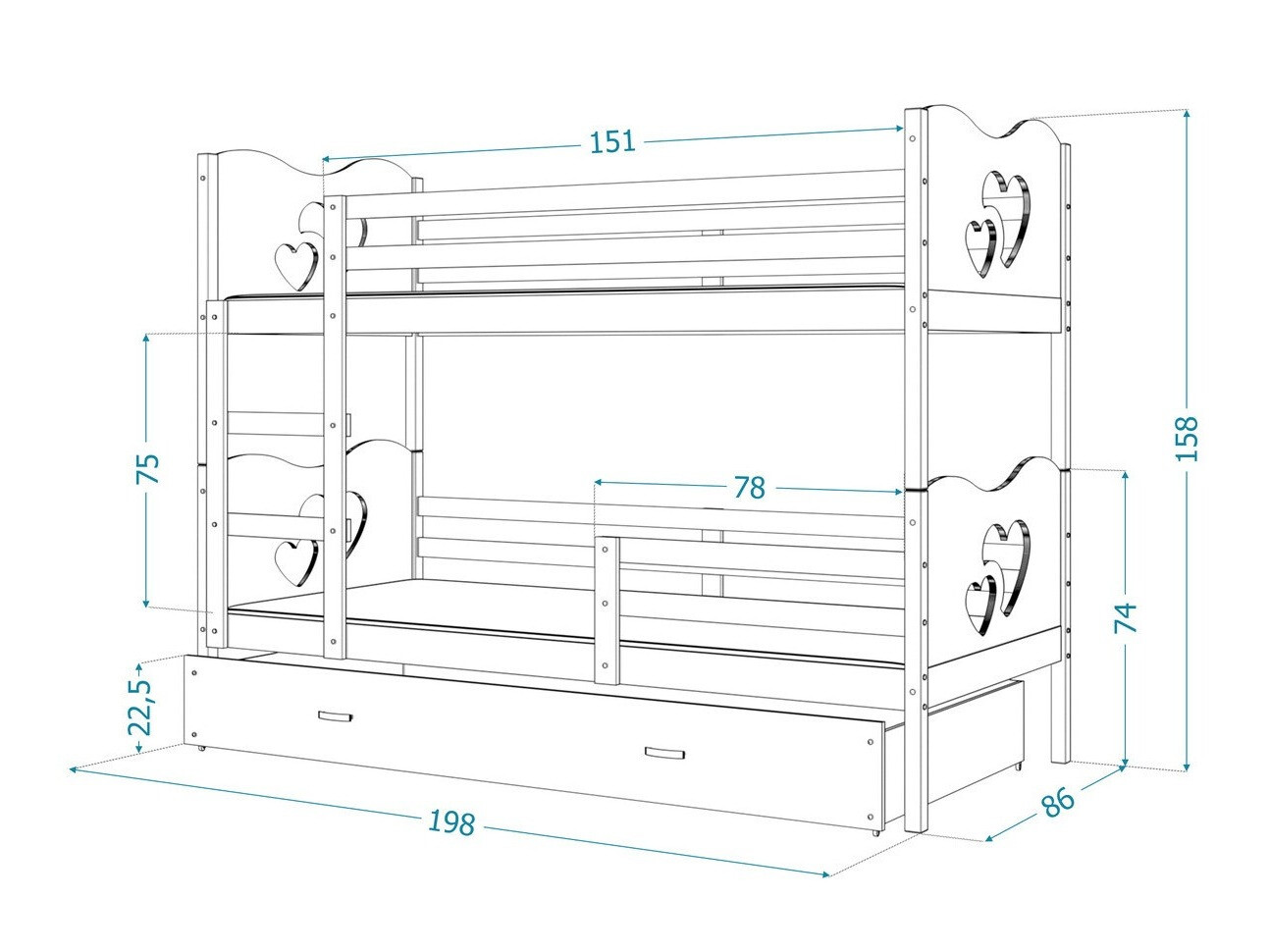 Litera Aurora 159 (Blanco)