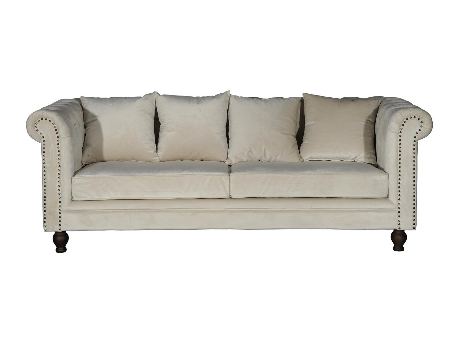 Sofá chesterfield Dallas 255 (Crema)
