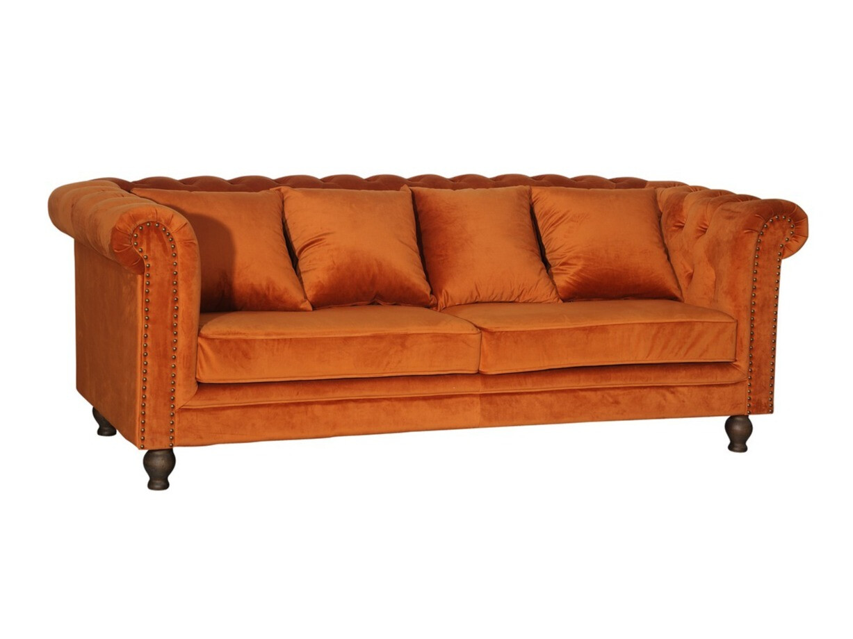 Sofá chesterfield Dallas 255 (Naranja)