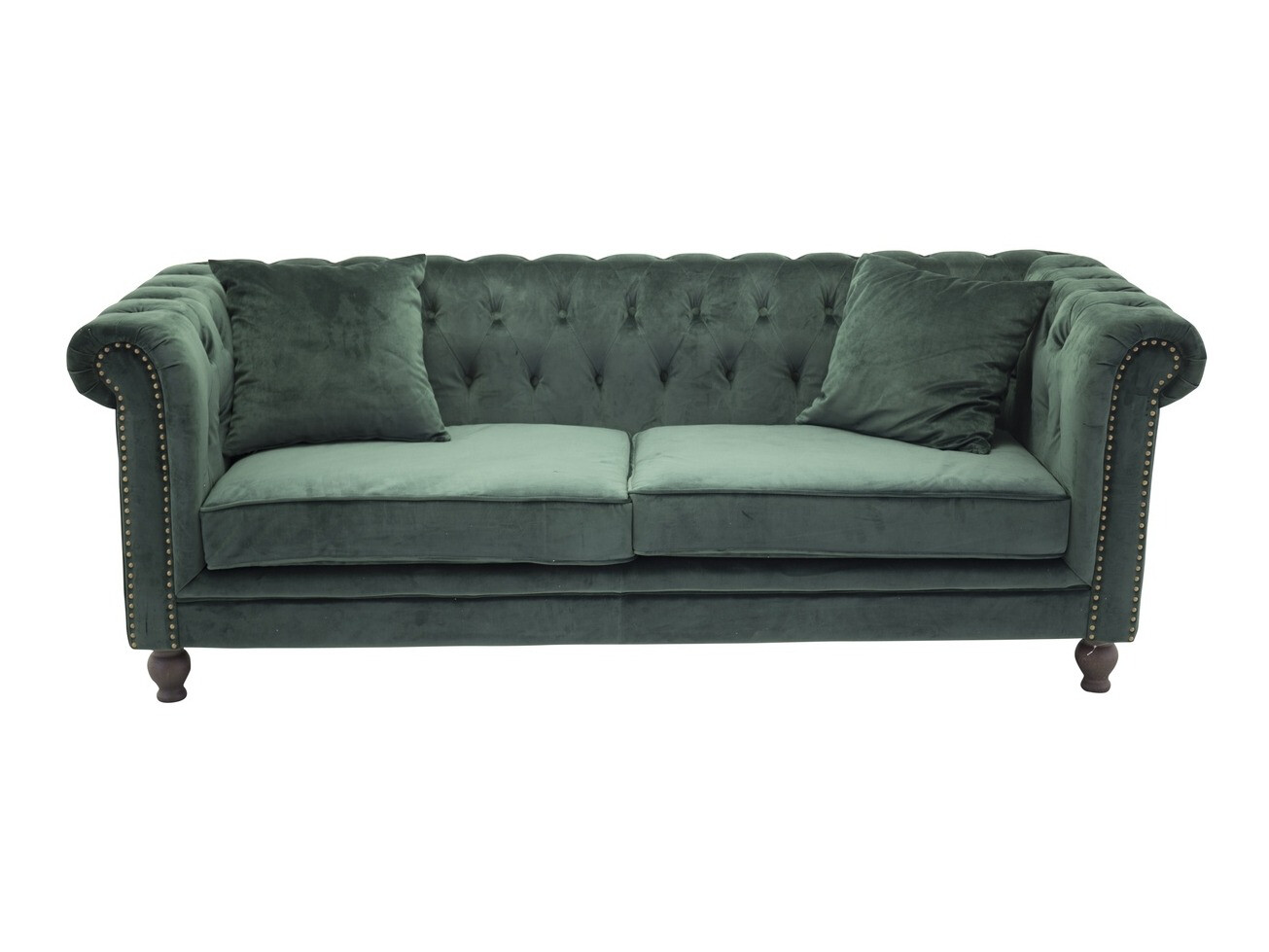 Sofá chesterfield Dallas 255 (Verde)