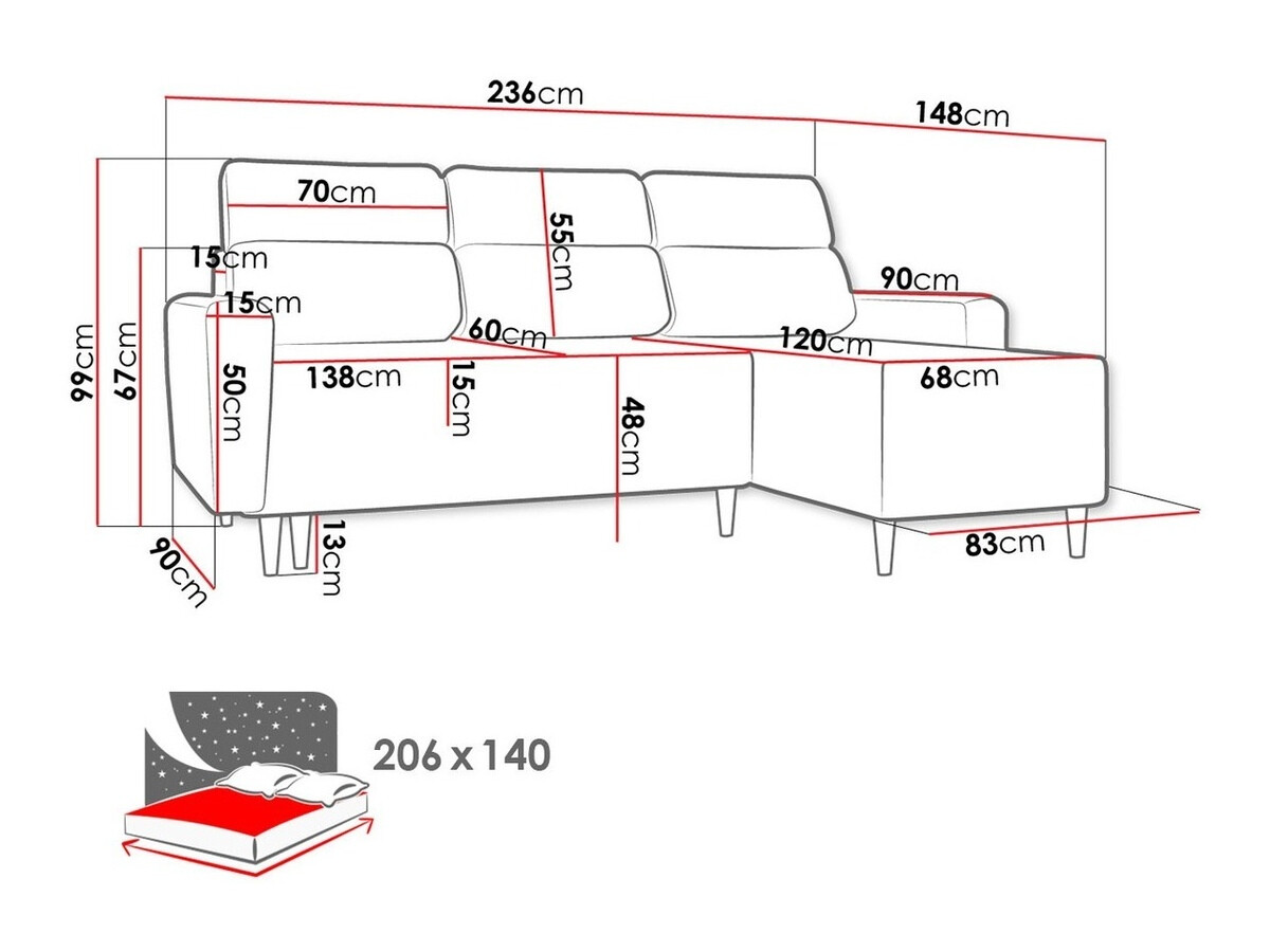 Sofá rinconero Stamford 102 (Itaka 11)
