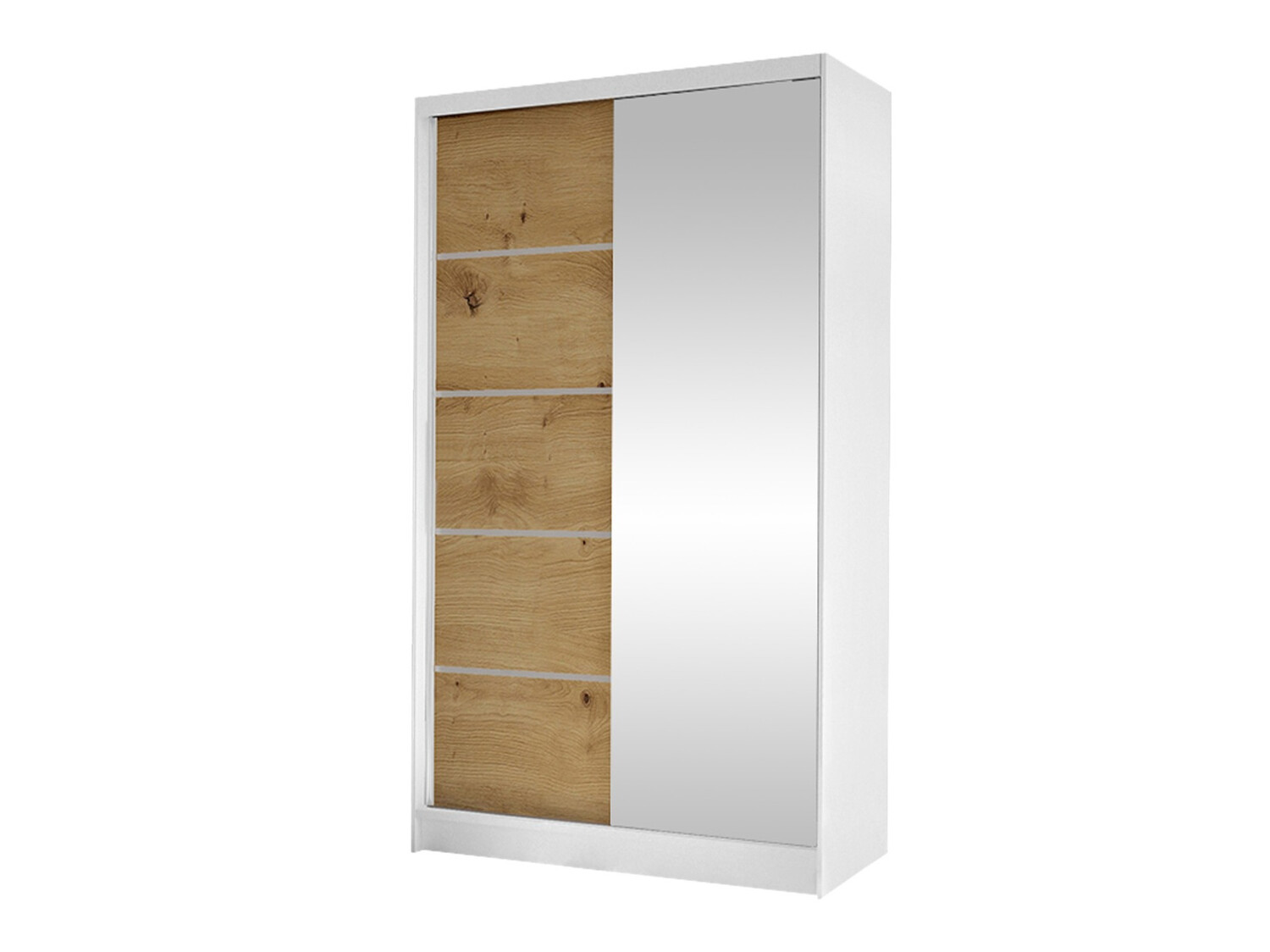 Armario Closico Fractor III (Blanco + Roble Artisan)