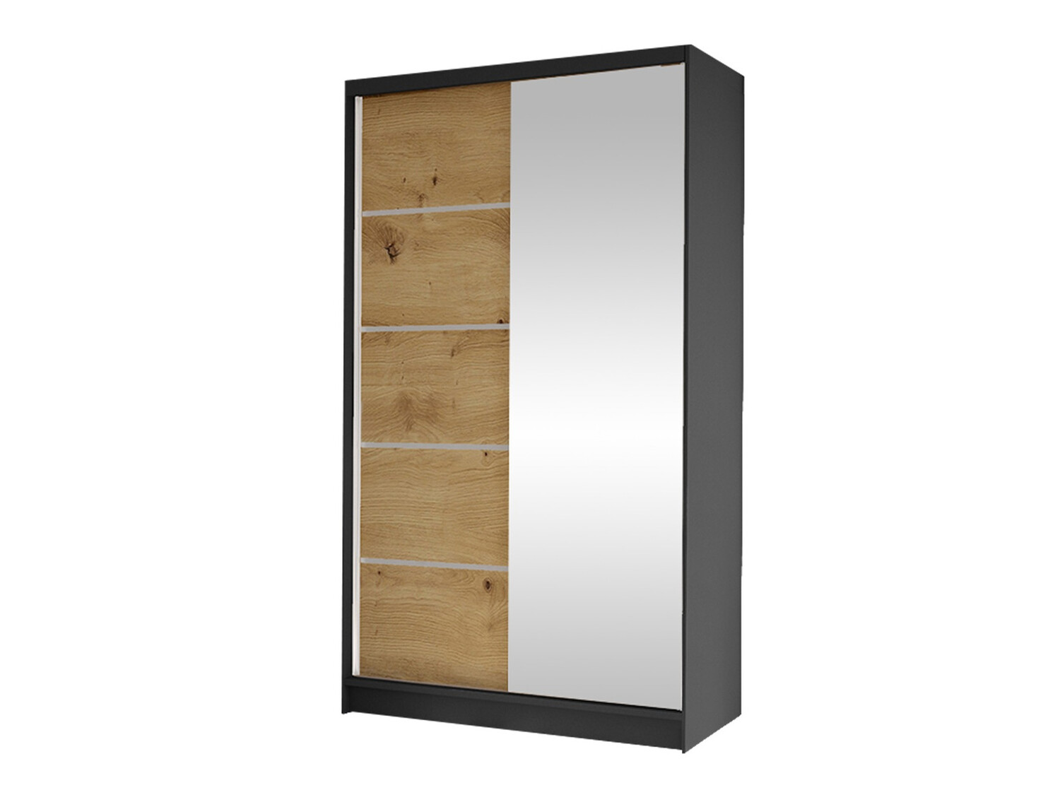 Armario Closico Fractor III (Negro + Roble Artisan)