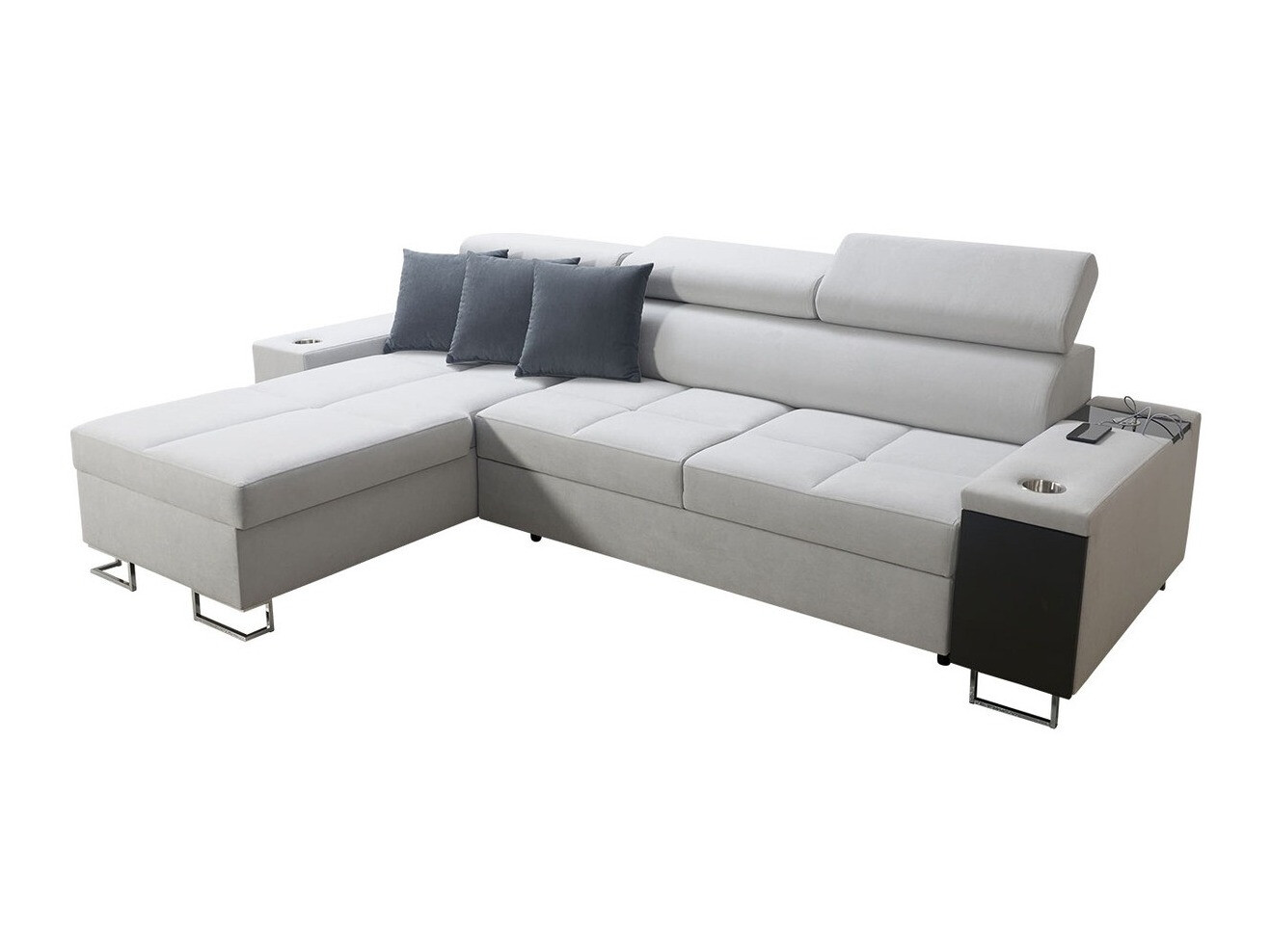 Sofá rinconero Pearland 108 (Uttario Velvet 2973 + Uttario Velvet 2970)