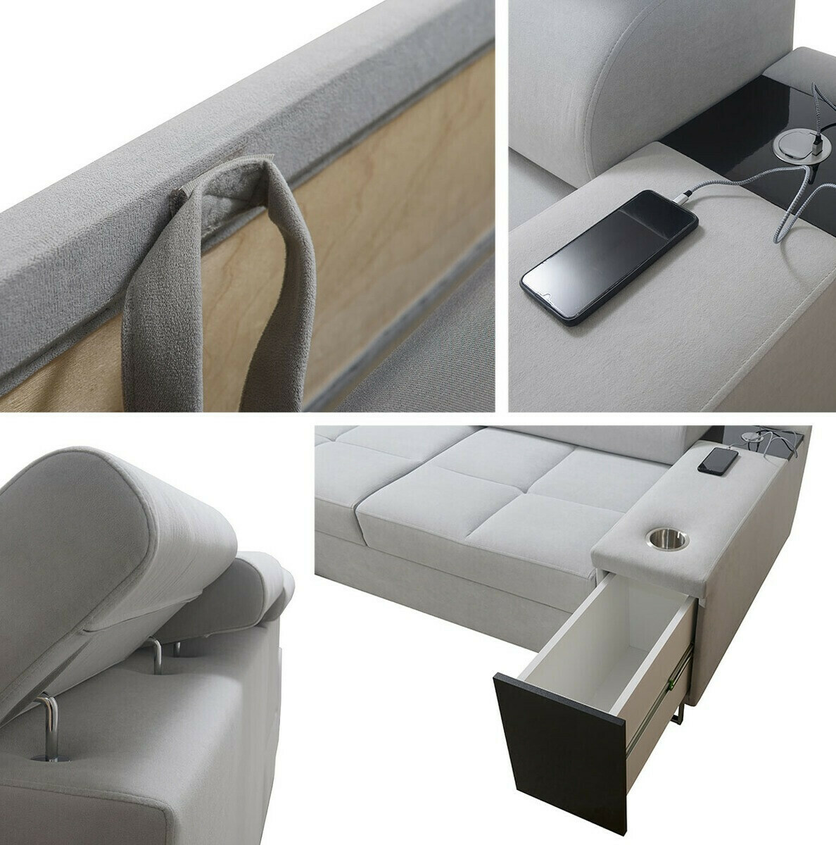 Sofá rinconero Pearland 108 (Uttario Velvet 2973 + Uttario Velvet 2970)