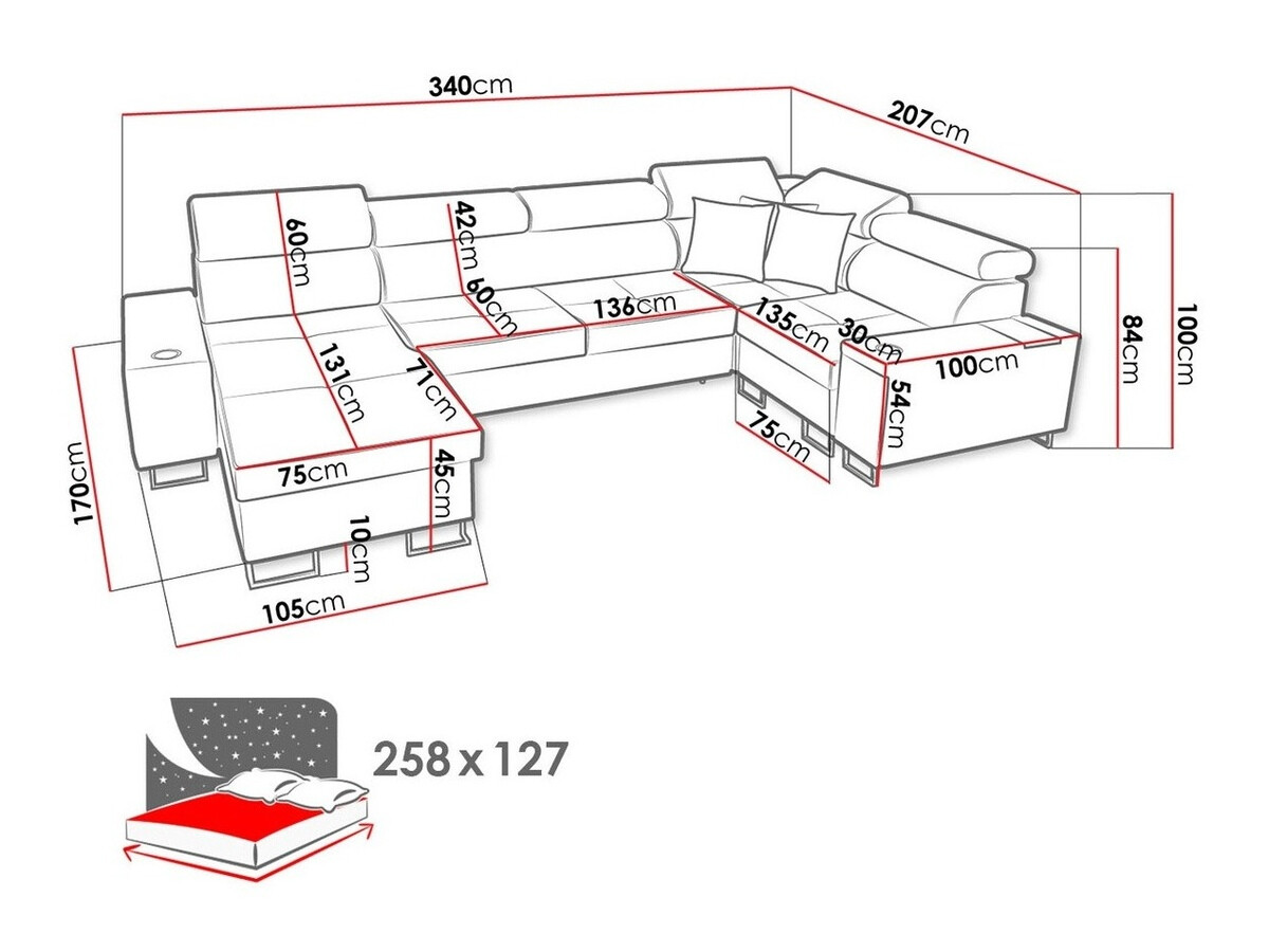 Sofá rinconero Pearland 111 (Sawana 21 + Sawana 14)