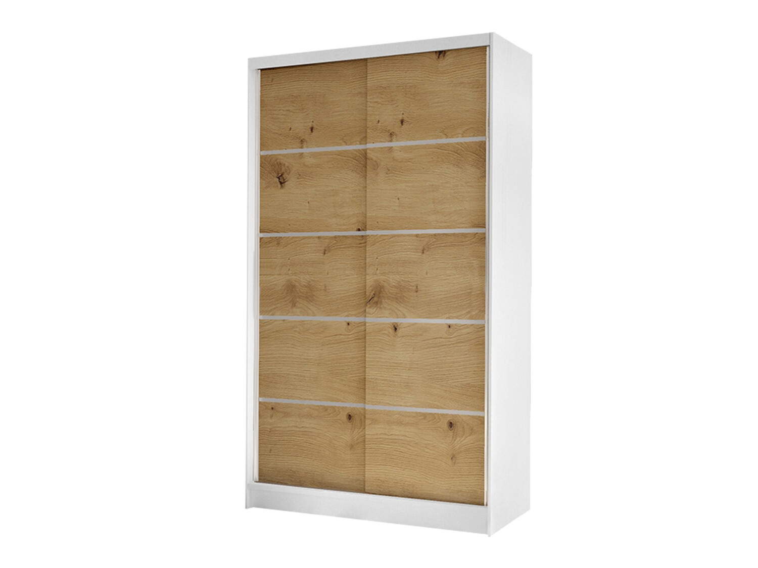 Armario Closico Fractor IV (Blanco + Roble Artisan)