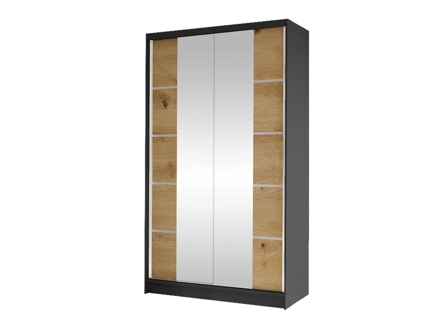 Armario Closico Fractor V (Negro + Roble Artisan)