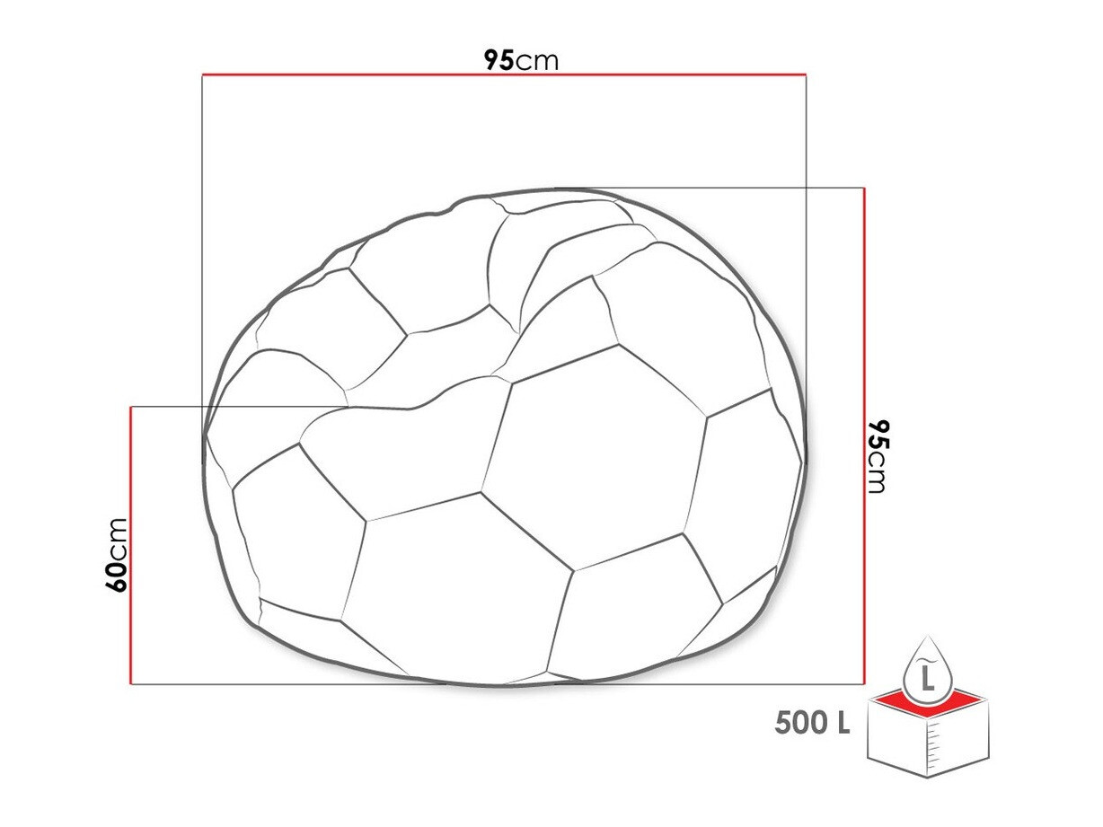 Puf Comfivo 287 (Gris + Blanco)
