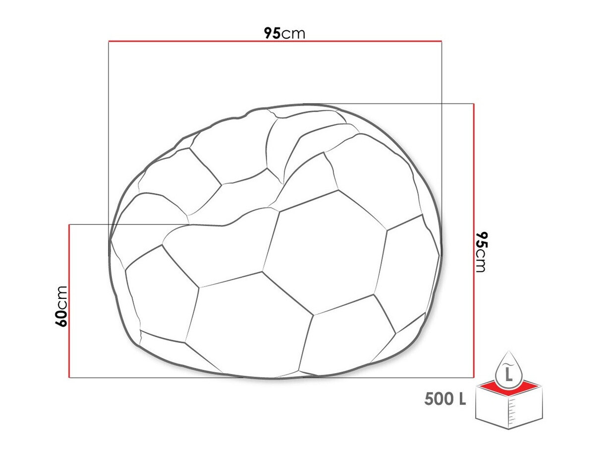 Puf Comfivo Pectus (Blanco + Negro)
