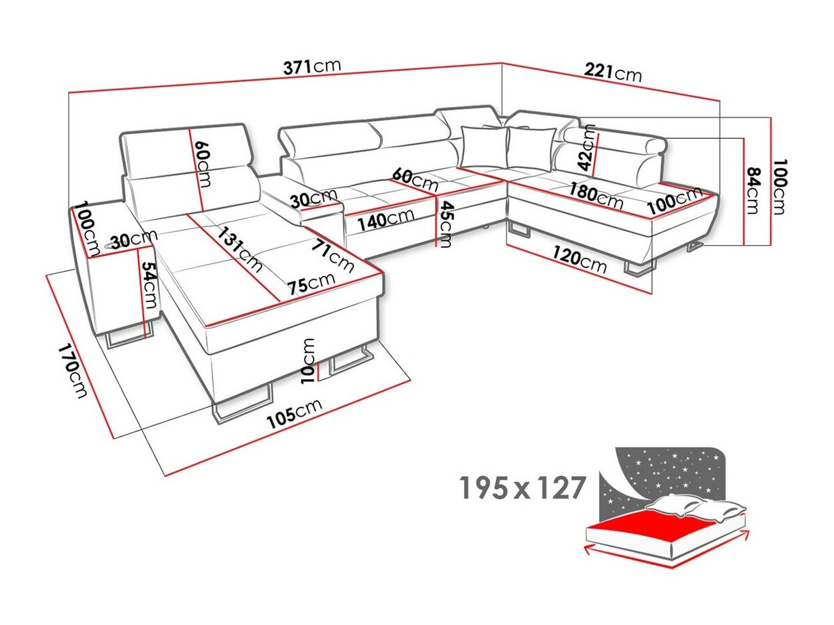 Sofá rinconero Pearland 113 (Derecha)
