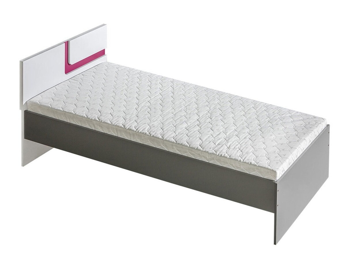 Cama Levtala 112 (Antracita + Blanco + Rosa)