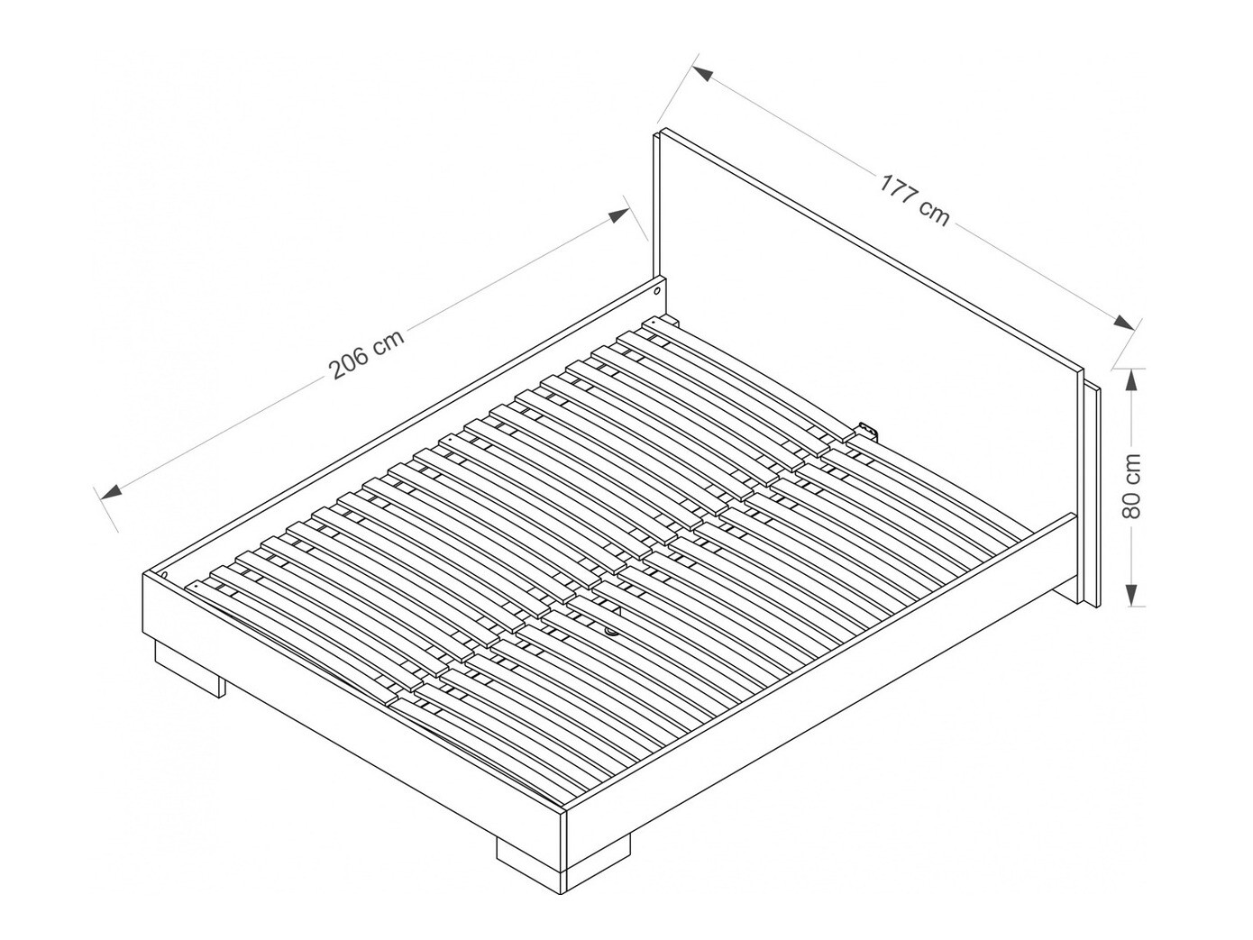 Cama Murrieta 110 (Blanco)