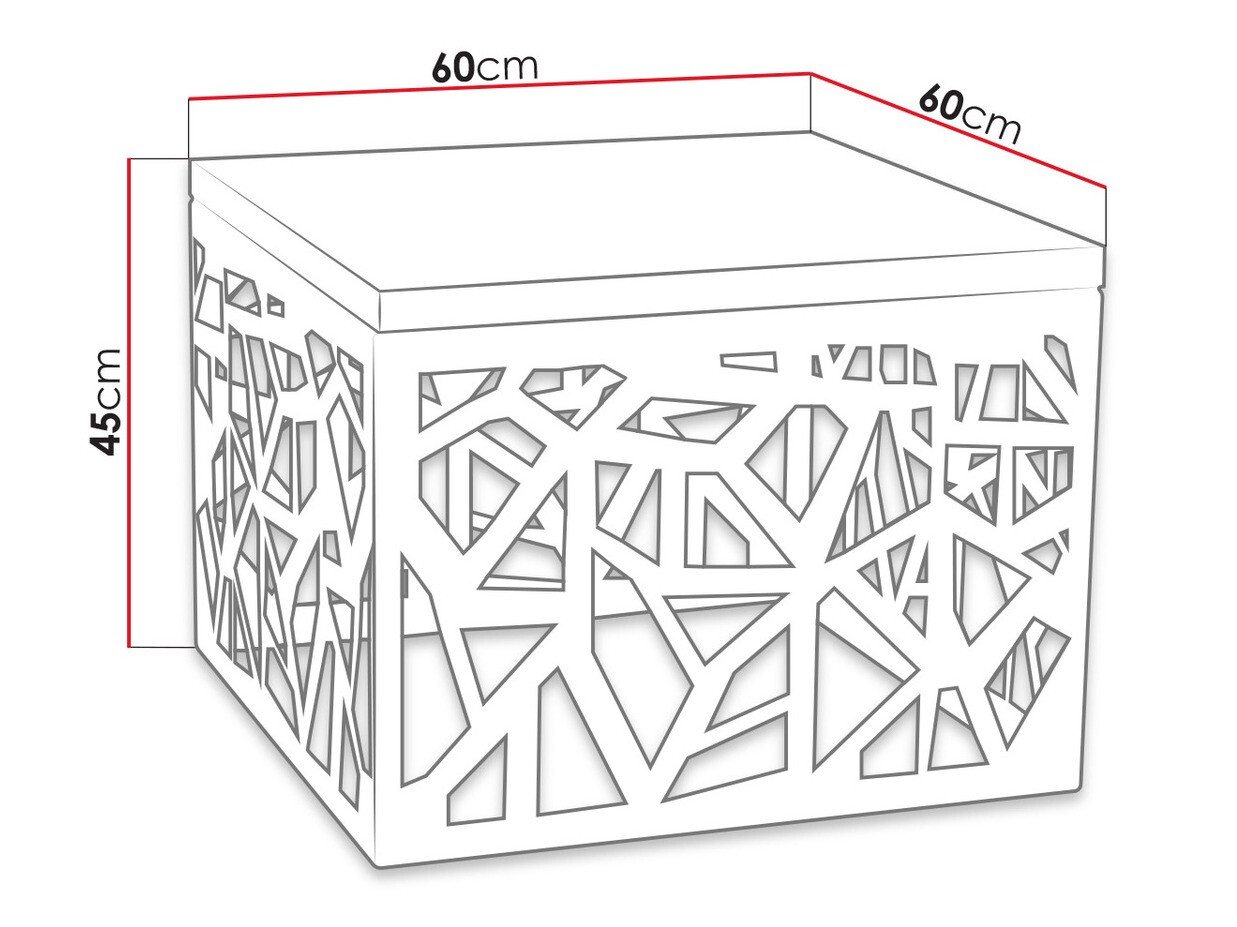 Mesa de centro Germantown 102 (Negro mate + Blanco brillante)