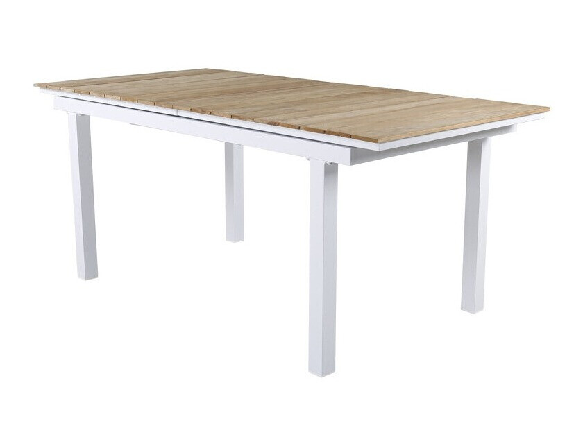 Mesa para exterior Dallas 2844 (Blanco + Marrón)