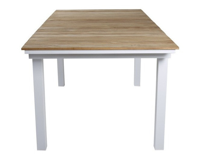 Mesa para exterior Dallas 2844 (Blanco + Marrón)
