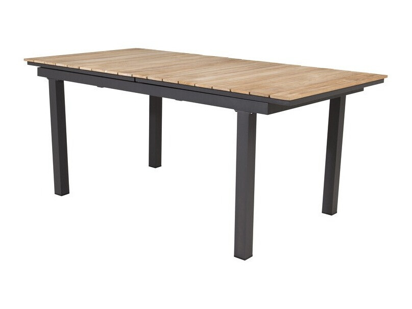 Mesa para exterior Dallas 2844 (Negro + Marrón)