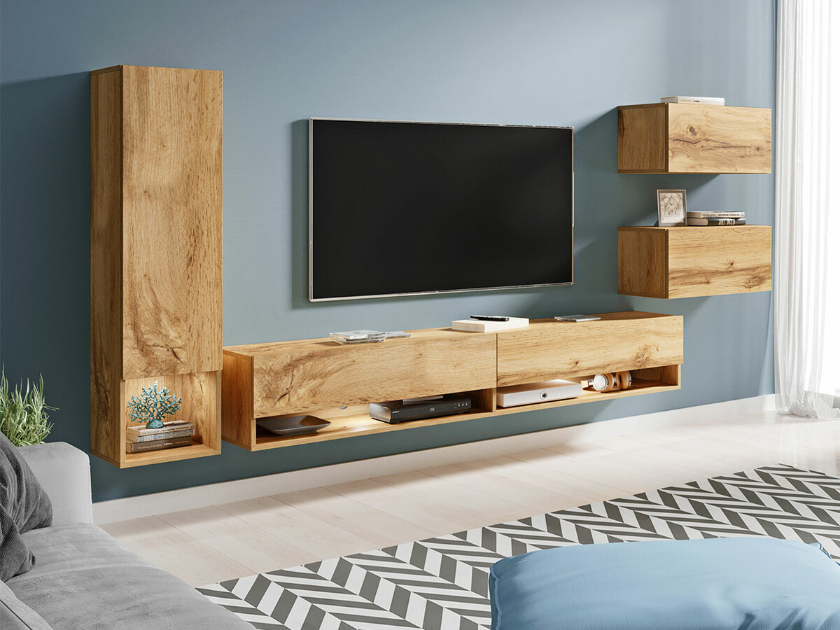 Conjunto de salón Sarasota 124 (Roble wotan)