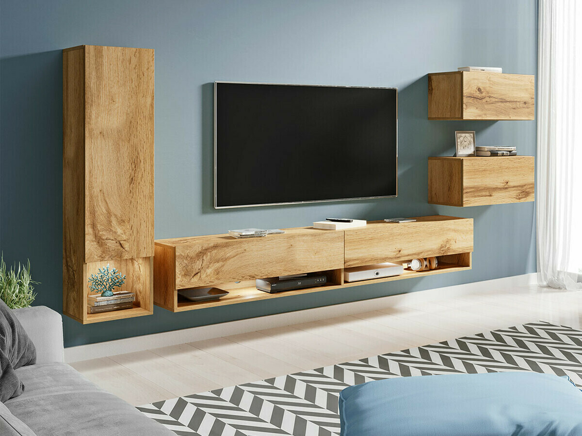 Conjunto de salón Sarasota 124 (Roble wotan)