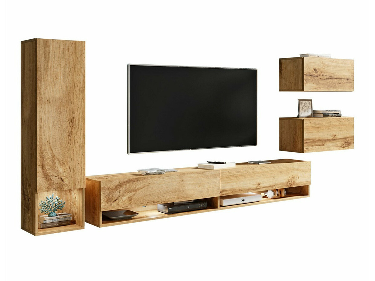 Conjunto de salón Sarasota 124 (Roble wotan)