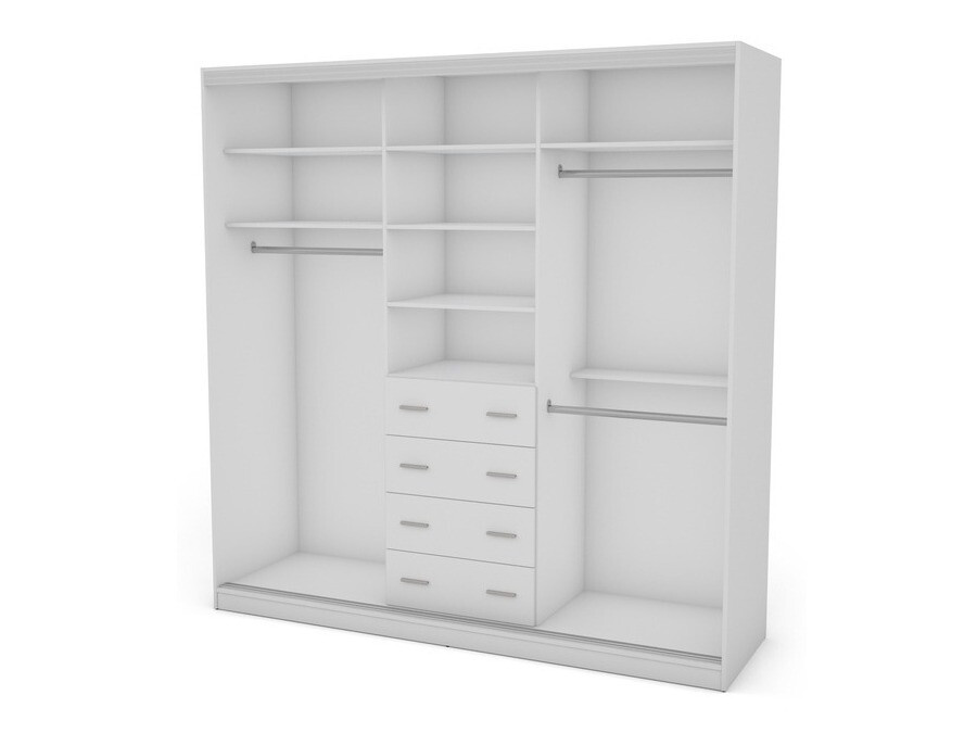 Armario Lexington 124 (Blanco + Negro)