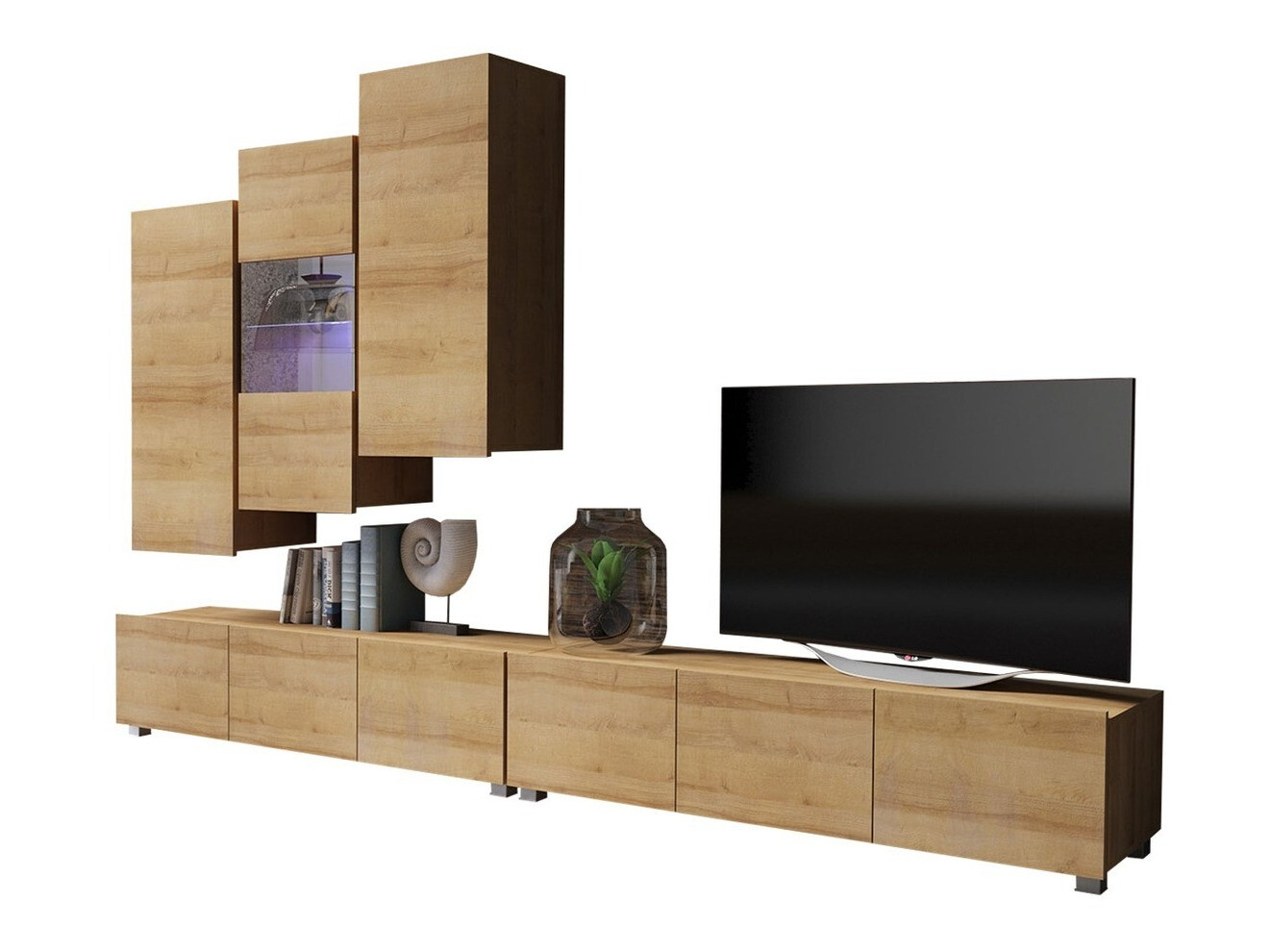 Conjunto de salón Remus XVII (Roble dorado)