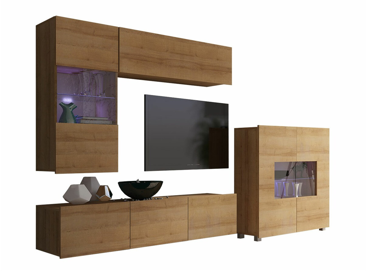 Conjunto de salón Remus III (Roble dorado)