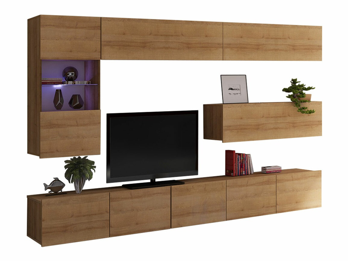Conjunto de salón Remus IV (Roble dorado)