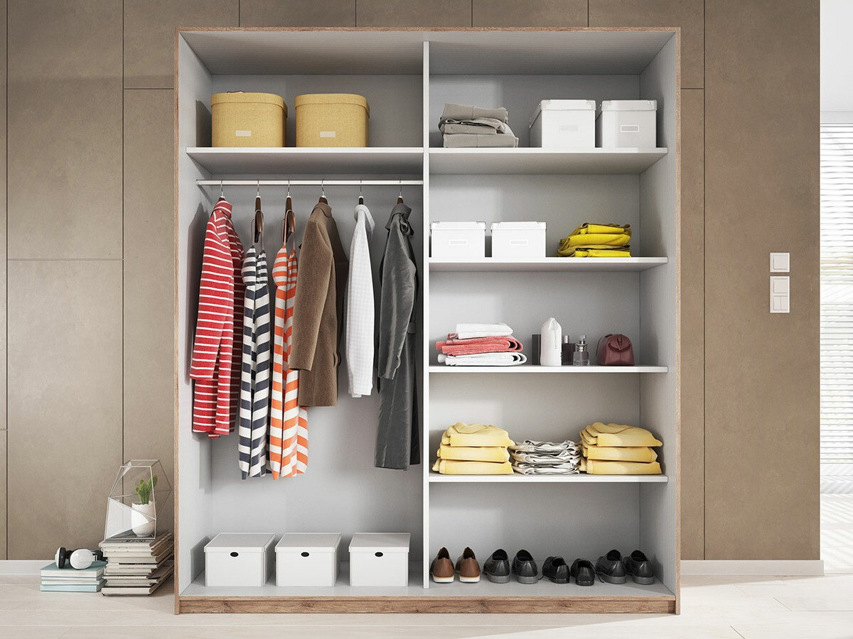 Armario Levruvu 105 (Roble del Monastery + Negro)