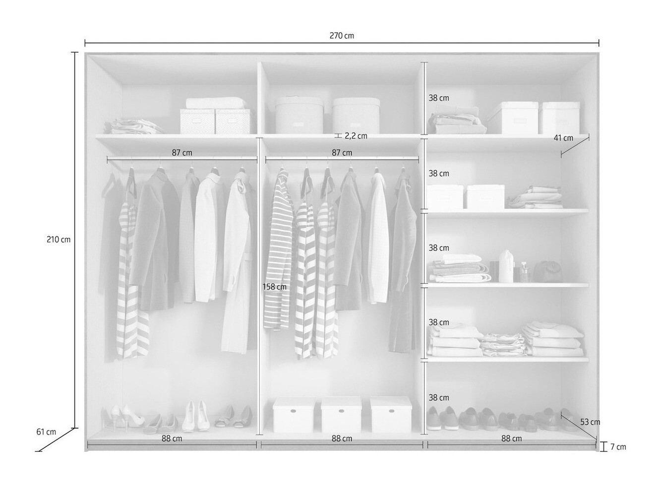 Armario Levruvu 105 (Roble del Monastery + Negro)