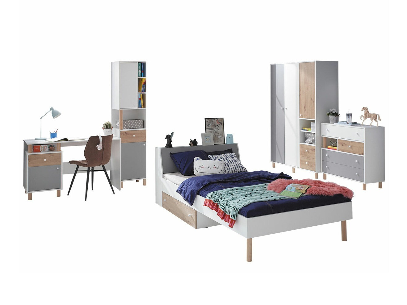 Conjunto de dormitorio infantil Omaha P115