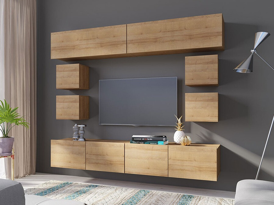 Conjunto de salón Tivdalu 134 (Roble dorado)