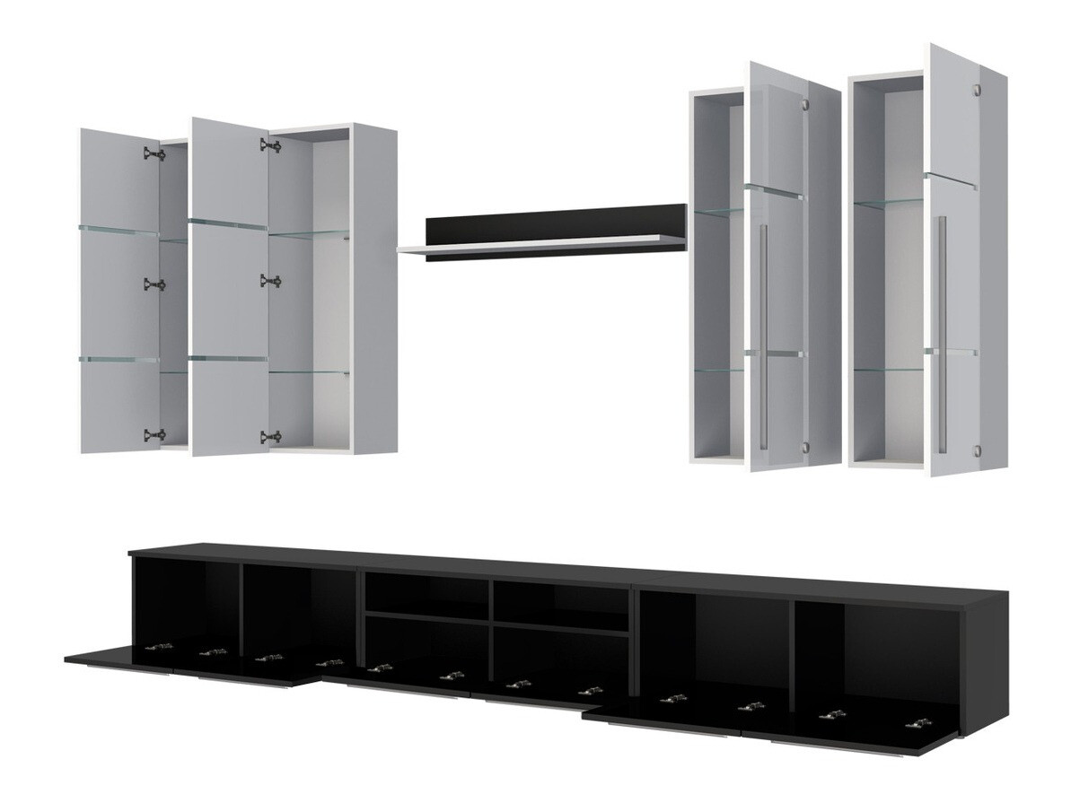 Conjunto de salón Flos (Blanco + Blanco brillante)