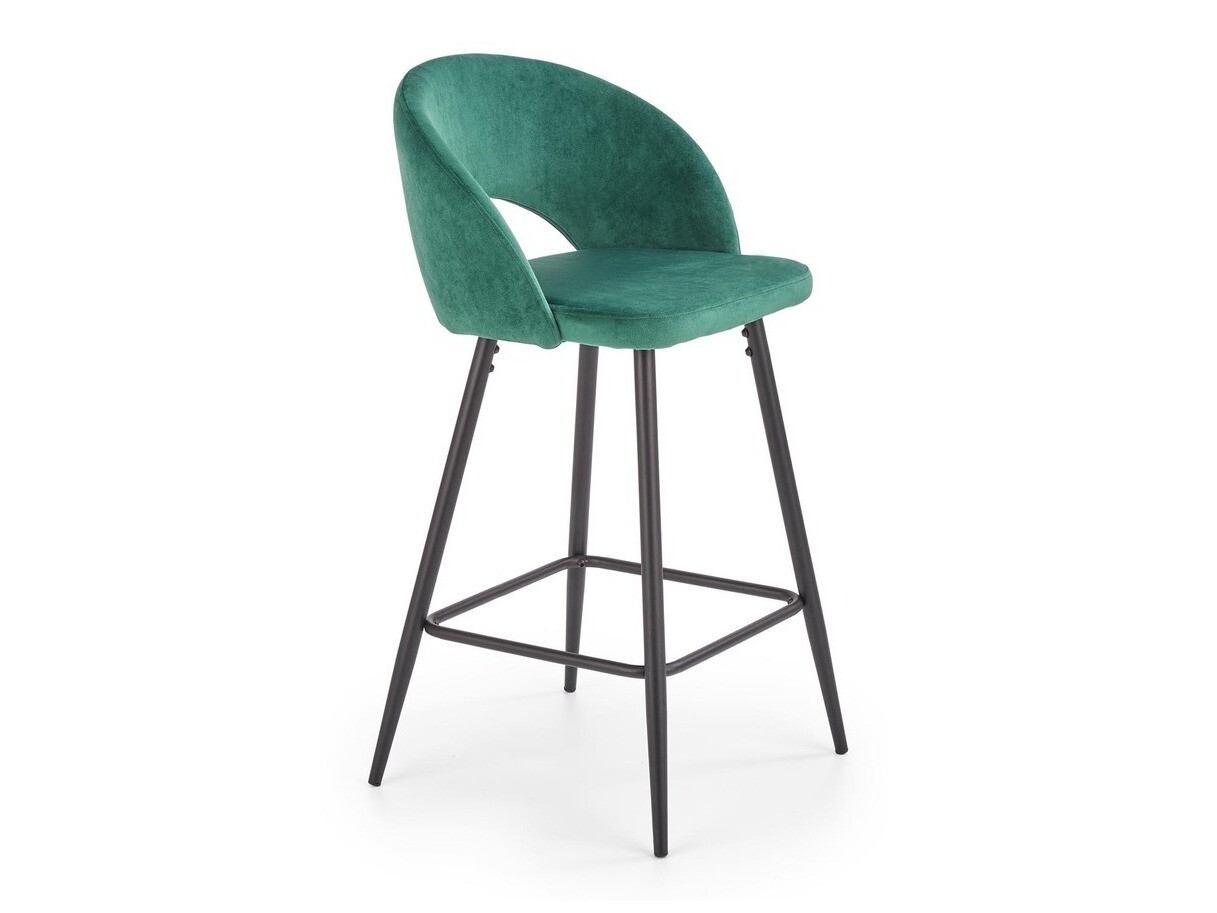 Silla de barra Houston 881 (Verde oscuro + Negro)