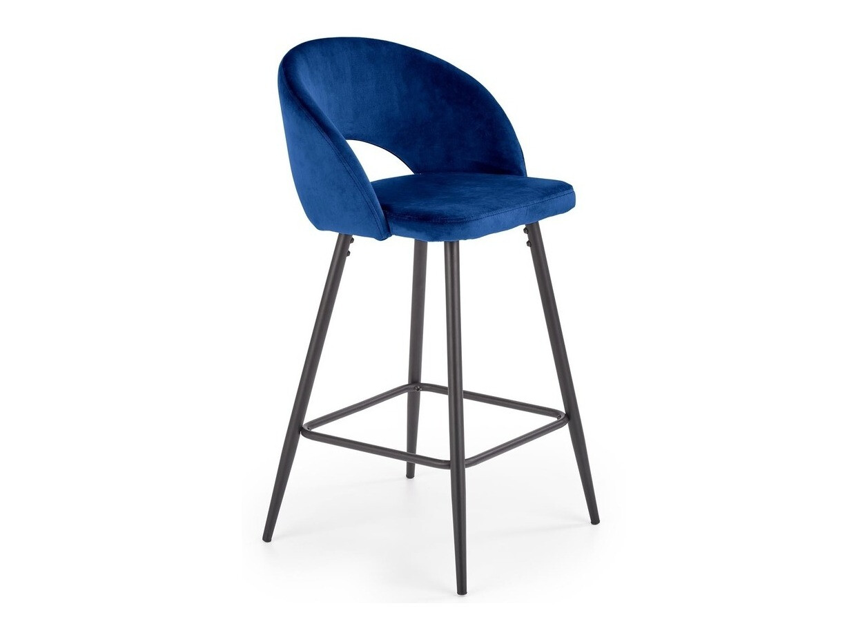 Taburete alto Houston 881 (Azul oscuro + Negro)