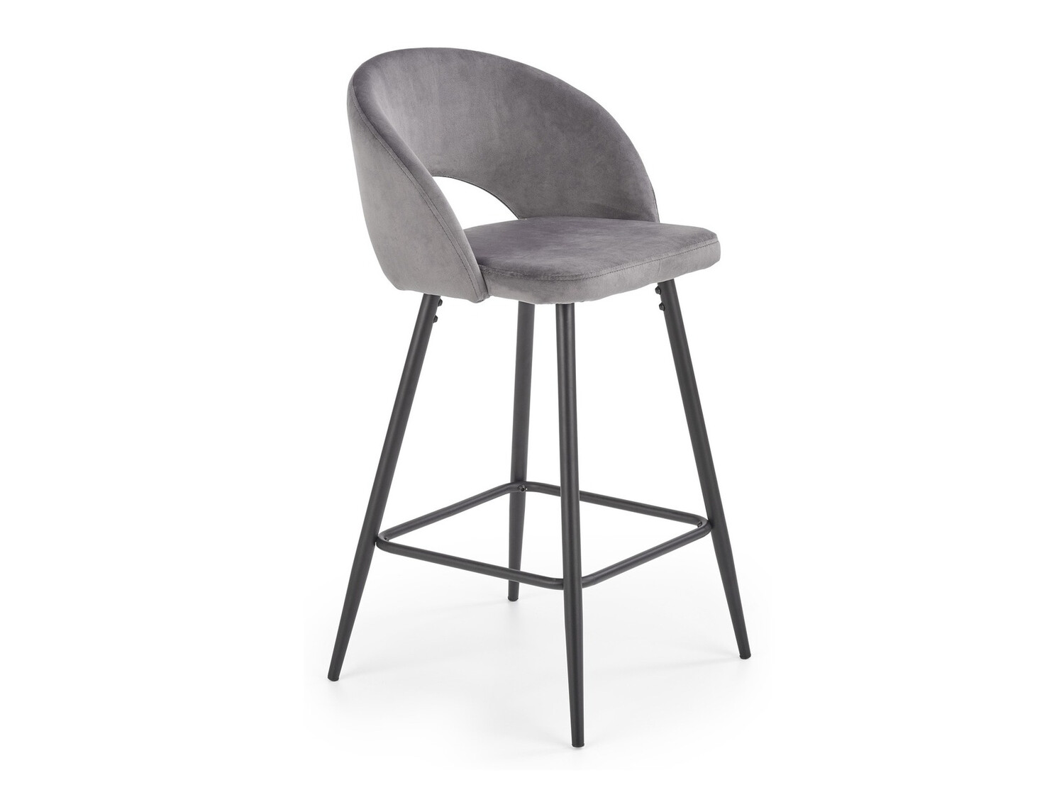 Taburete alto Houston 881 (Gris + Negro)