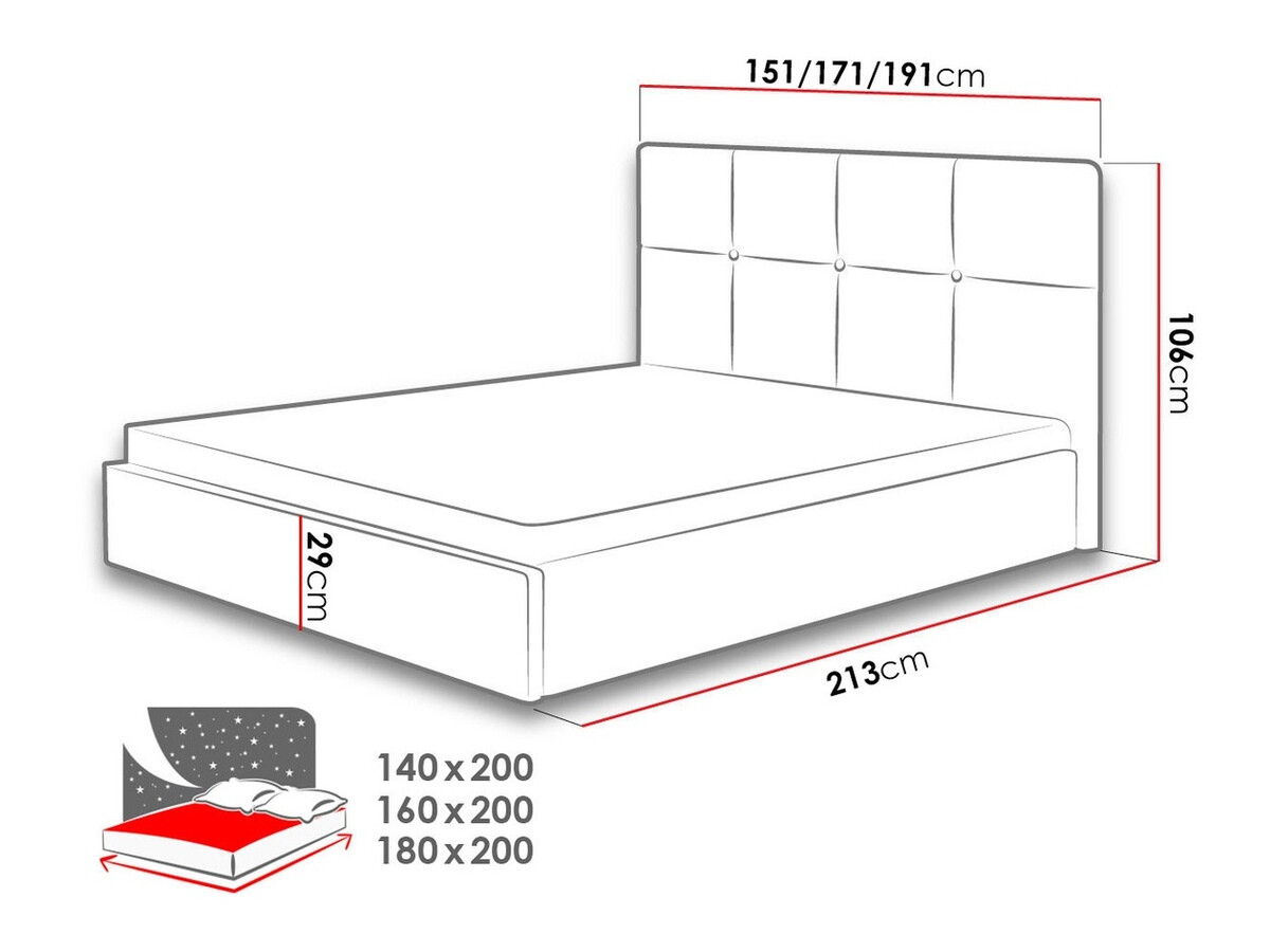 Cama ComfiDream 130 (Sawana 80)