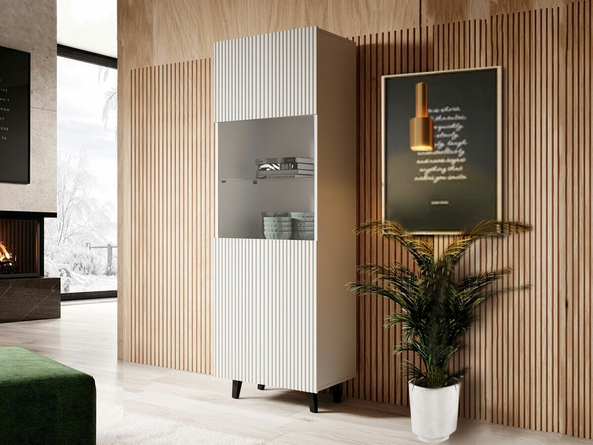 Estantería Levmari 108 (Blanco + Negro)