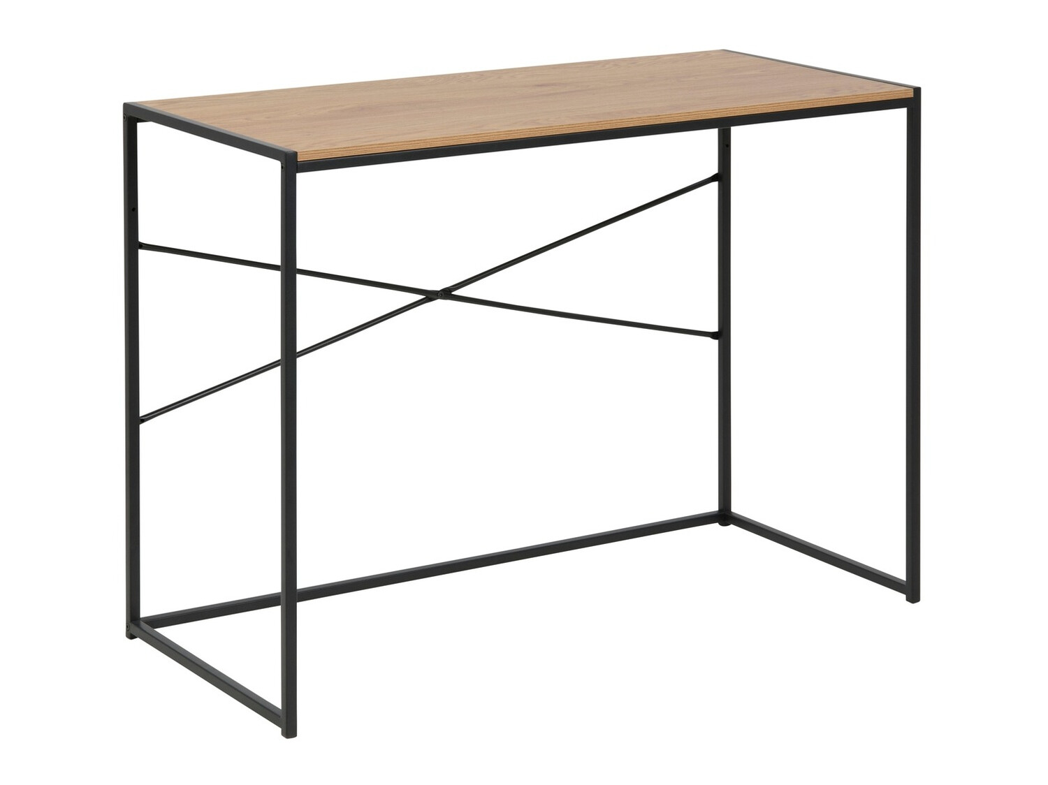 Mesa de oficina Norsica Sevferi 109 (Roble salvaje + Negro)