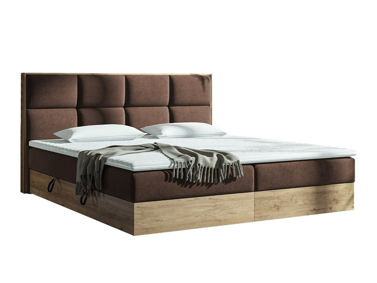 Cama continental ComfiDream 165 (Roble dorado + Soro 28)