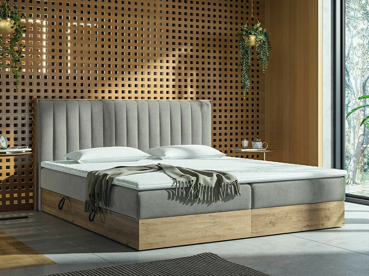 Cama continental ComfiDream 166 (Roble dorado + Soro 90)
