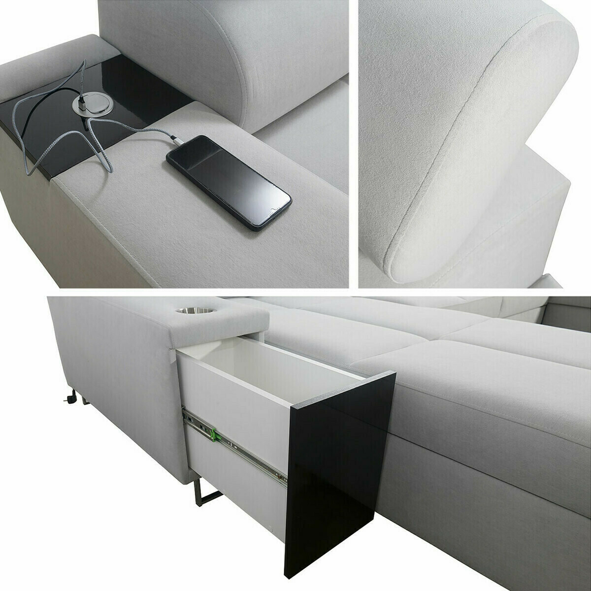 Sofá rinconero Sarasota 135 (Uttario Velvet 2955)