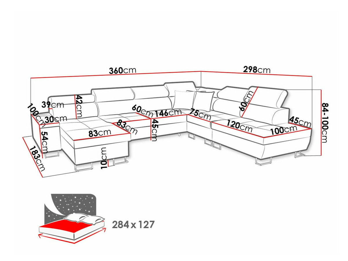 Sofá rinconero Sarasota 135 (Uttario Velvet 2955)