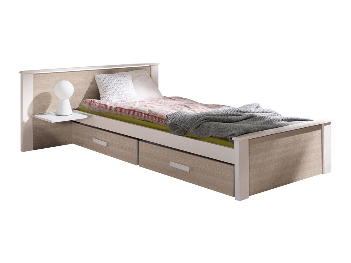 Cama Henderson 118 (Blanco + Roble Sonoma)