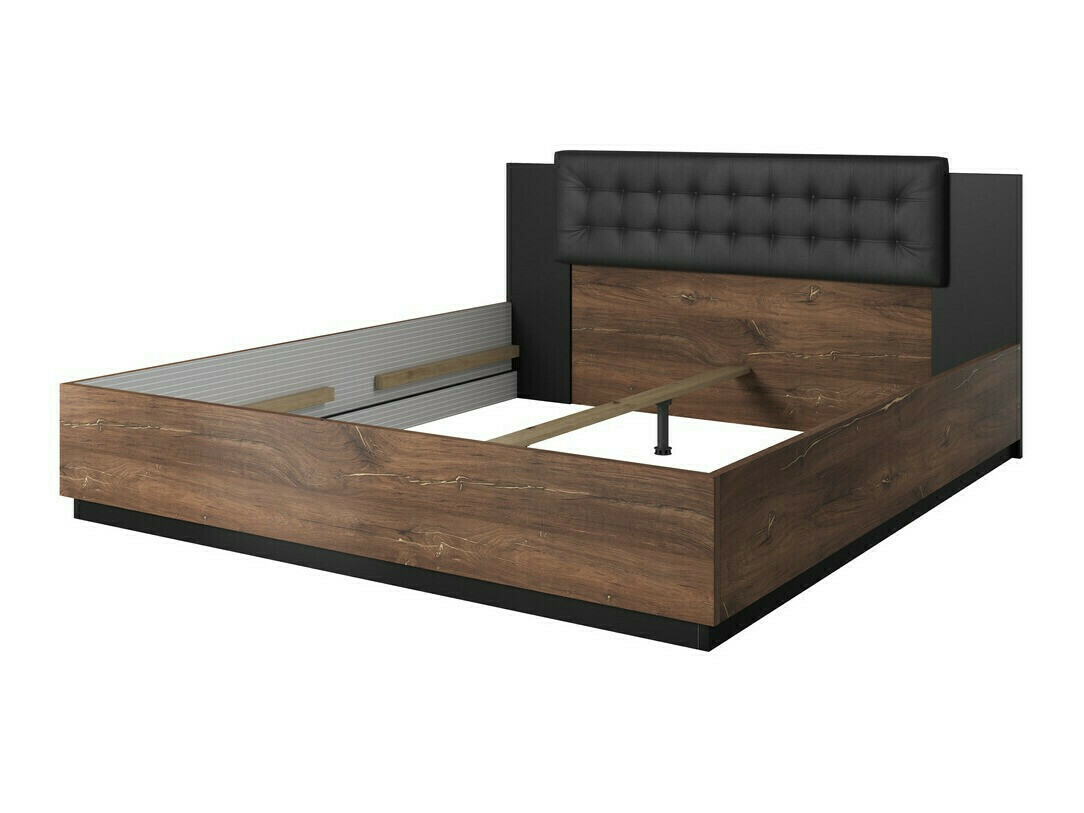 Conjunto de dormitorio Felelie 108 (Roble Flagstaf oscuro + Cobre)