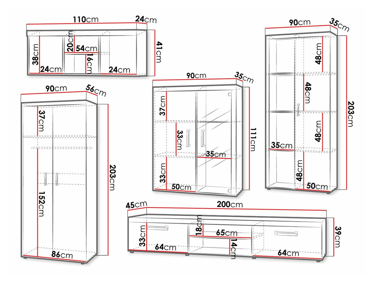 Conjunto de salón Cormiru 108 (San marino + crema)