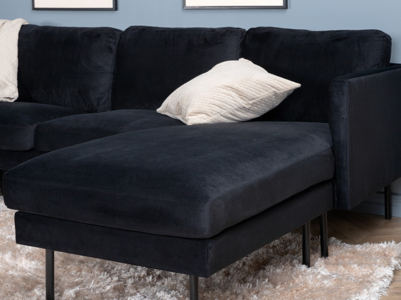 Sofá rinconero Fercame 102 (Negro)